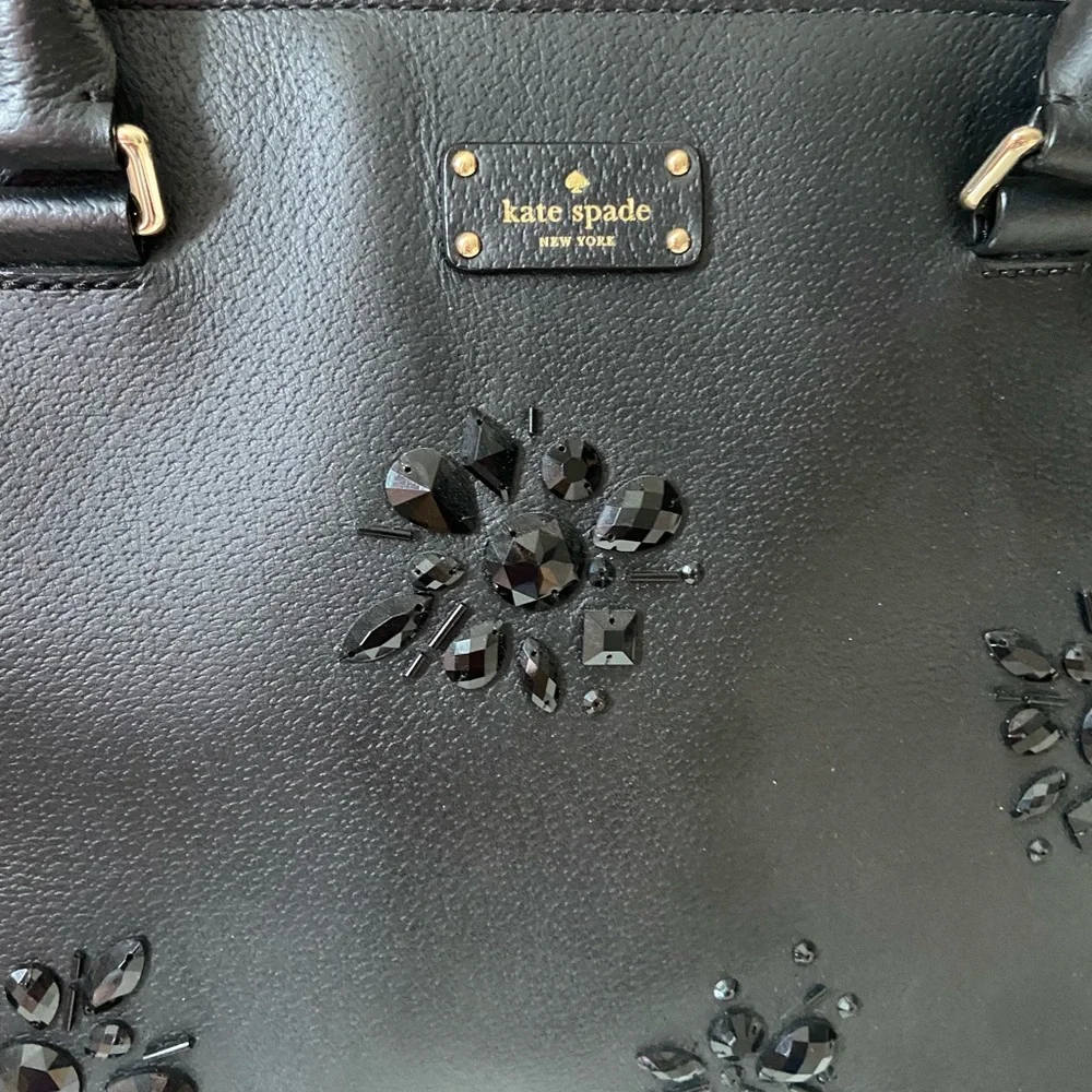 Kate Spade Small Margareta Grove Street Embellished Floral  Accents